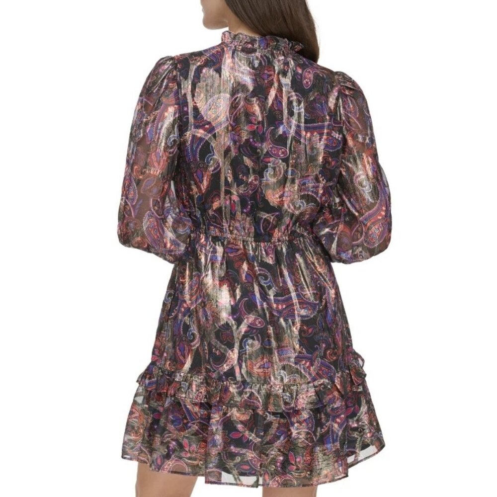 Vince Camuto Stepping Out Long Sleeve Mini Dress Size 6 NWT - Picture 4 of 7
